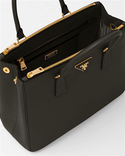 prada large saffiano top handle bag|Large Prada Galleria Saffiano leather bag.